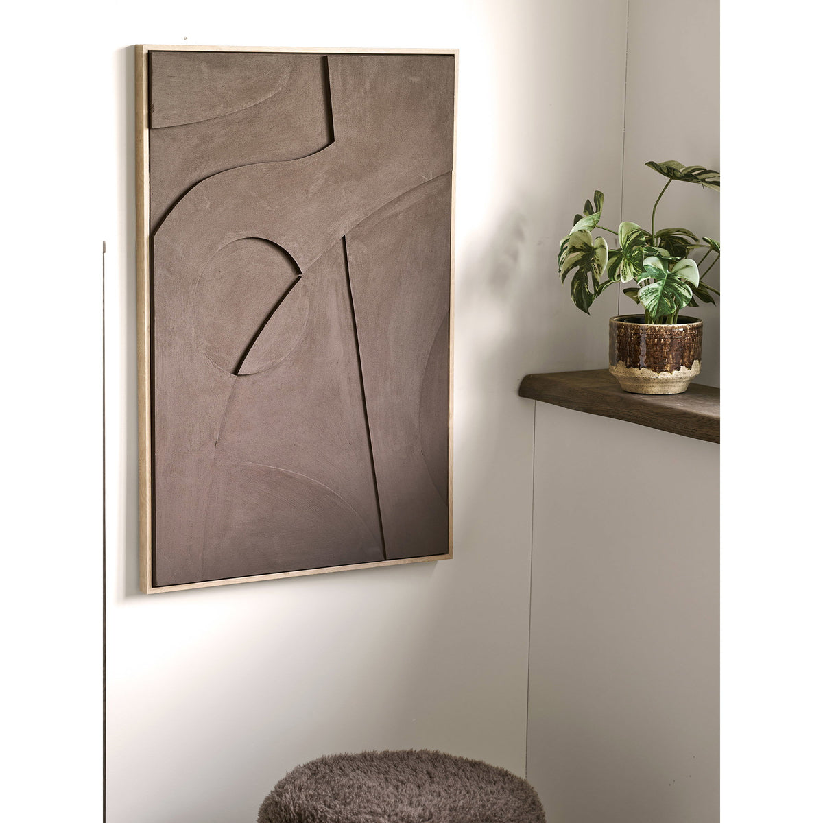 Isabella Relief Wall Decoration — Brown