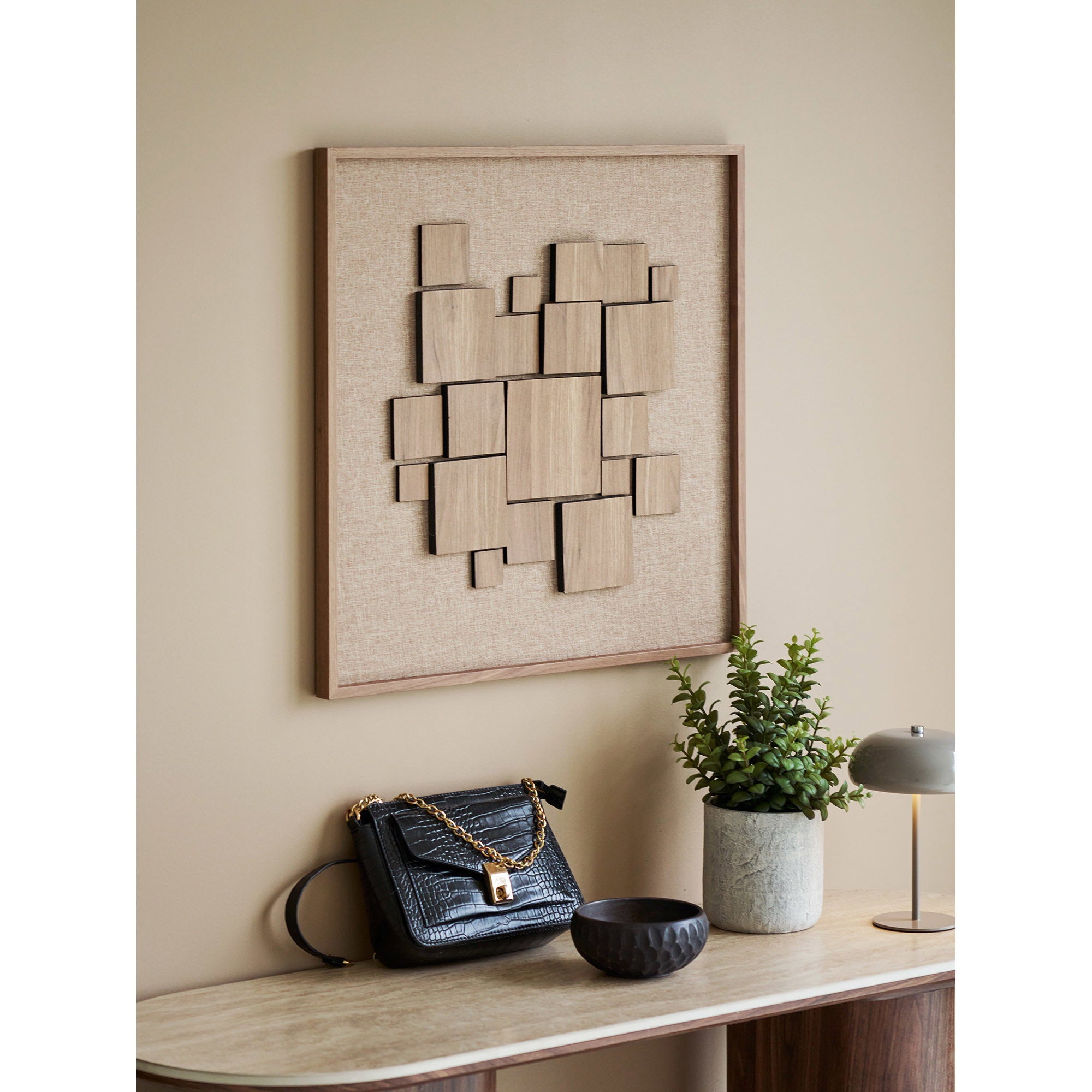 Gala Relief Wall Decoration — Brown