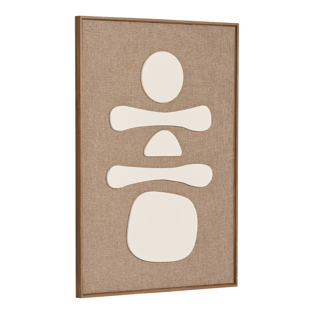 Diva Relief Wall Decoration — Brown / Beige
