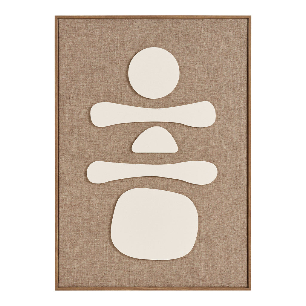 Diva Relief Wall Decoration — Brown / Beige