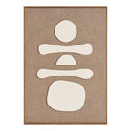 Diva Relief Wall Decoration — Brown / Beige