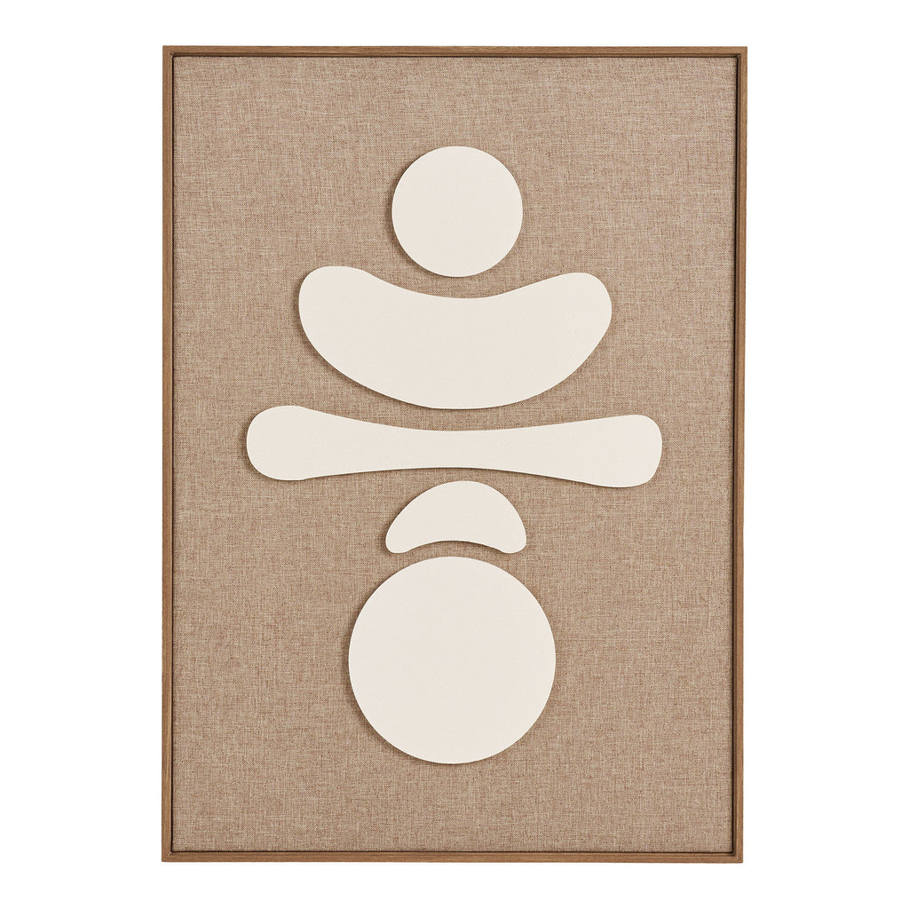 Diva Relief Wall Decoration — Brown / Beige