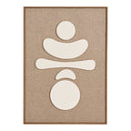 Diva Relief Wall Decoration — Brown / Beige