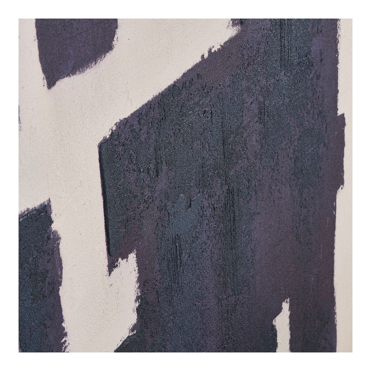 Edna Canvas Print with hand painted details — Beige / Blue