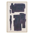 Edna Canvas Print with hand painted details — Beige / Blue