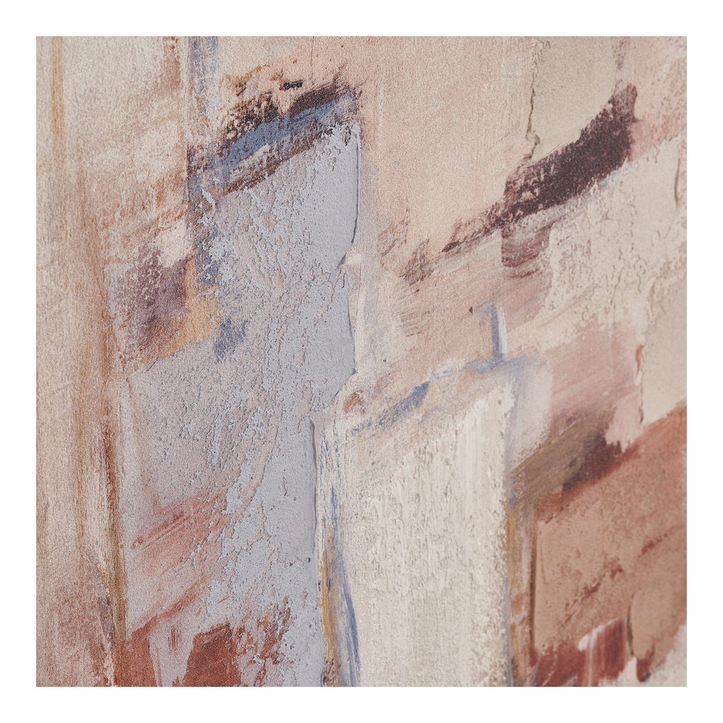 Inez Canvas Print with hand painted details — Sand beige