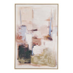 Inez Canvas Print with hand painted details — Sand beige