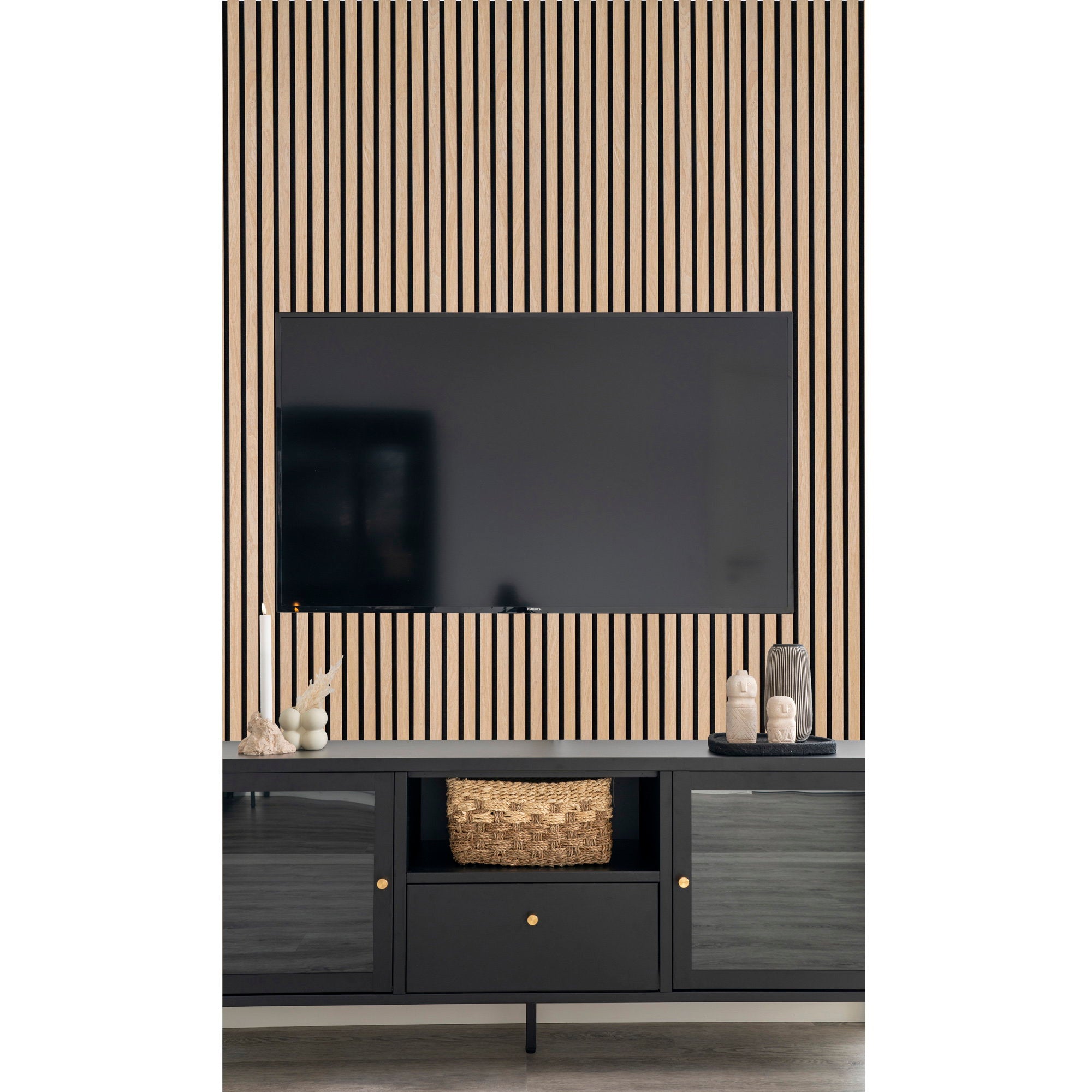Acoustic Panel, Natural — 240×60 cm (set of 2)