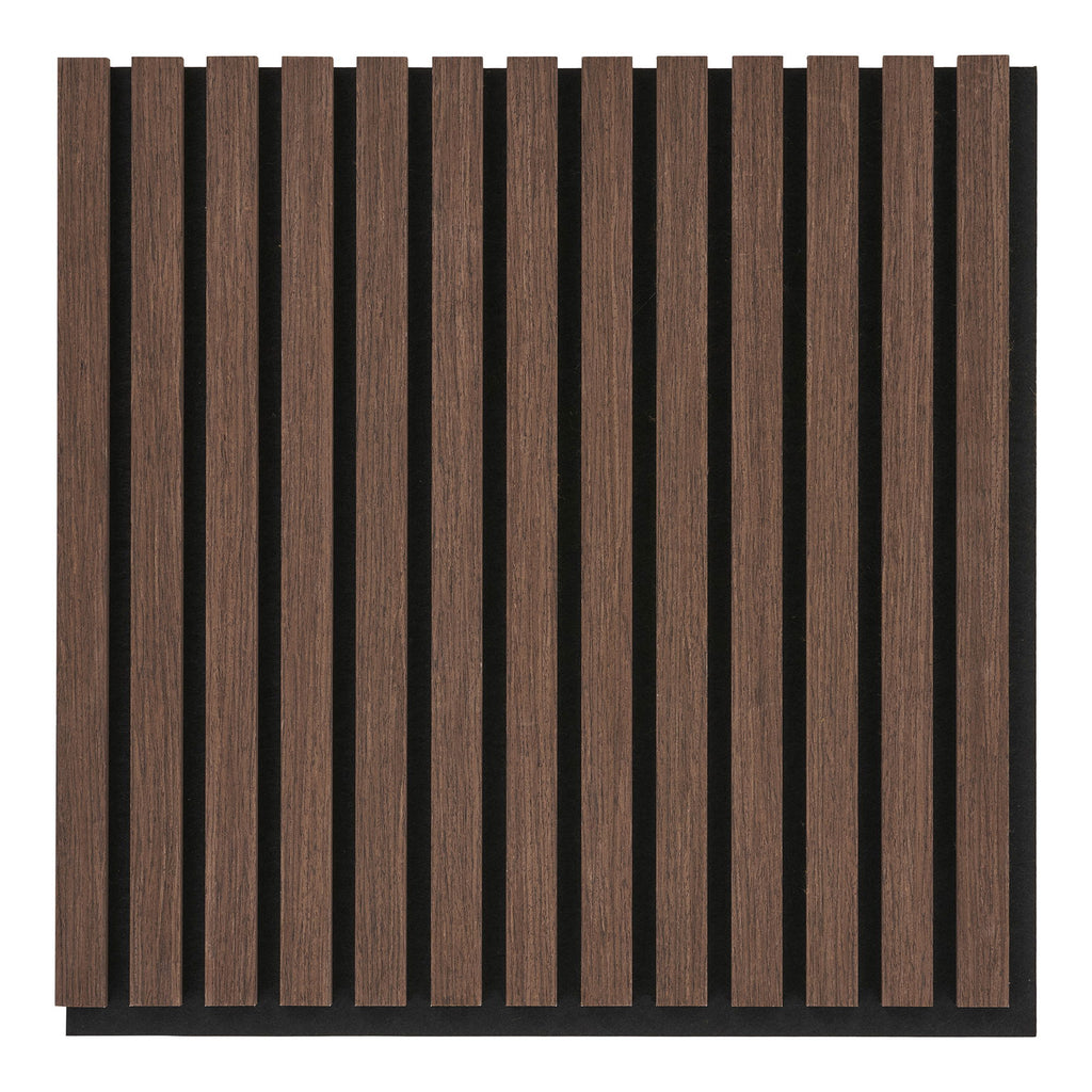 Acoustic Panel - Acoustic panel, wood veneer, walnut, walnut look 520x520x22 mm (set of 2)
