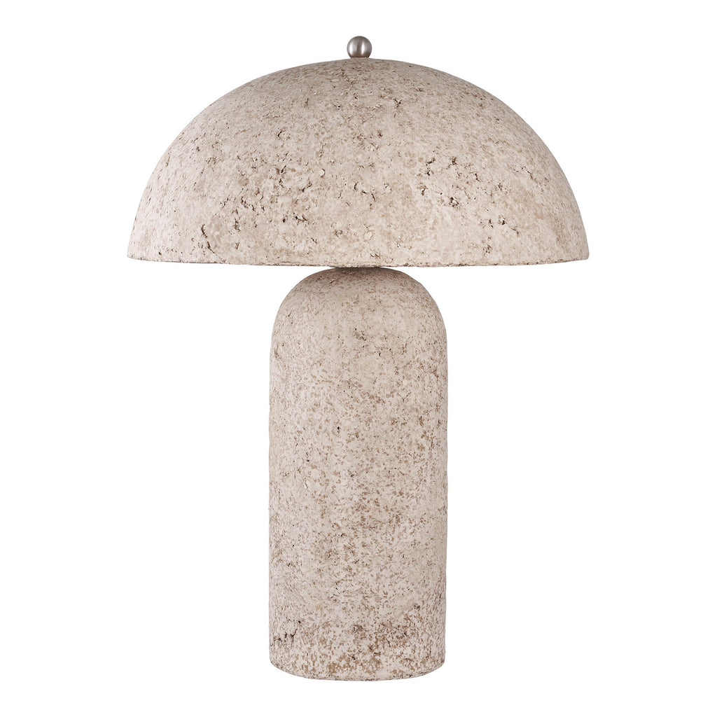 Astley Table Lamp - Table lamp, papier-mâché, stone grey