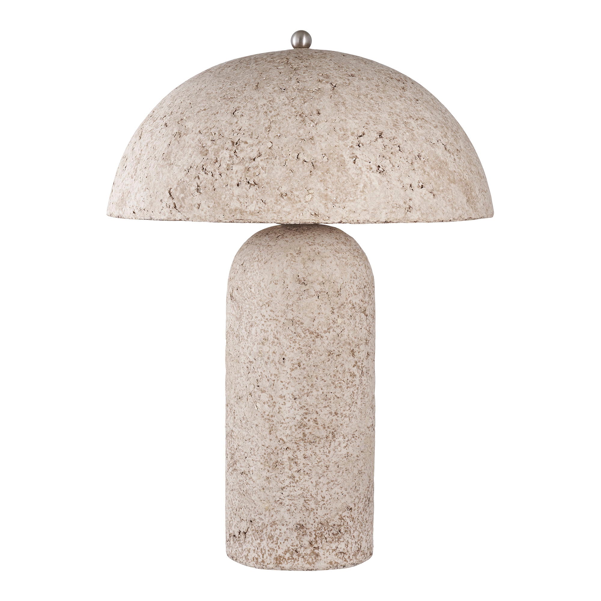 Astley Table Lamp - Table lamp, papier-mâché, stone grey