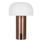 Soham LED Lamp - Lamp,  rechargeable, white/copper