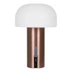 Soham LED Lamp - Lamp,  rechargeable, white/copper