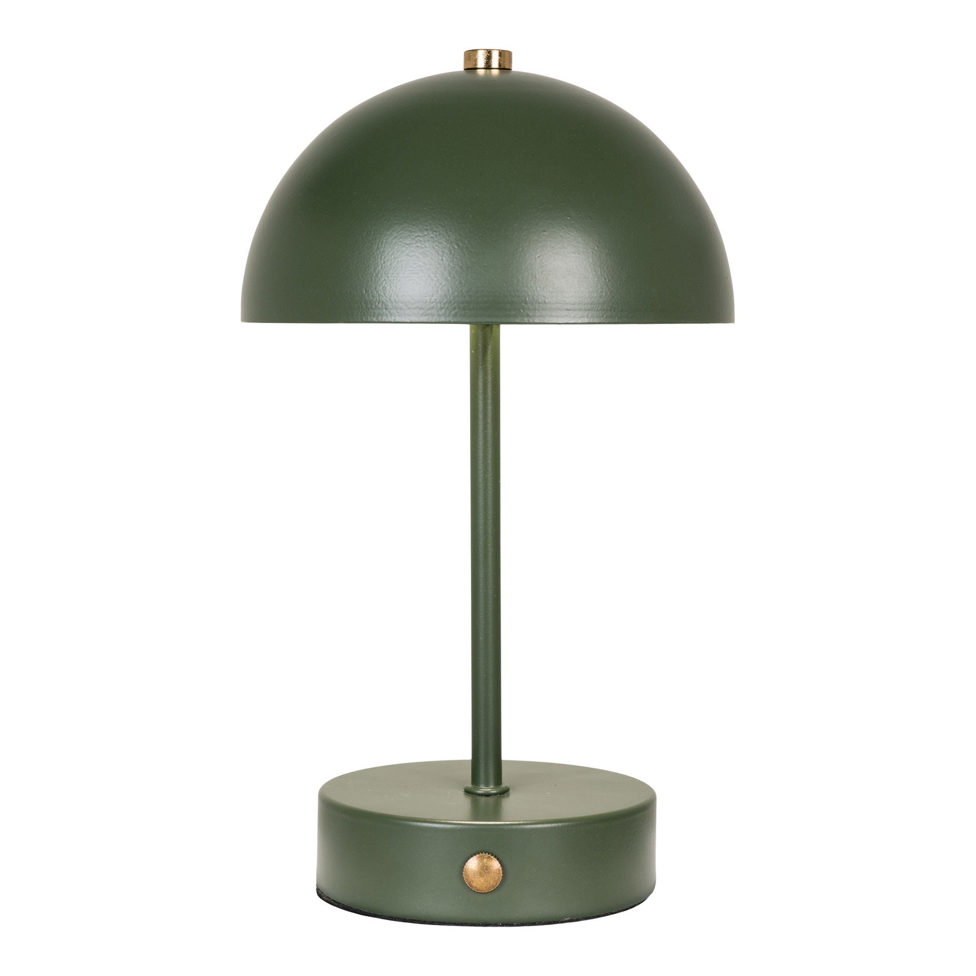 Holt Table Lamp - Table lamp, rechargeable, metal, green/brass