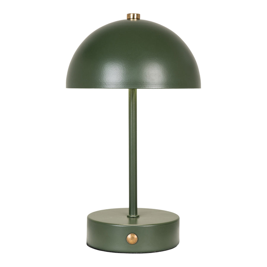Holt Rechargeable Table Lamp – Green & Brass