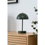 Holt Table Lamp - Table lamp, rechargeable, metal, green/brass