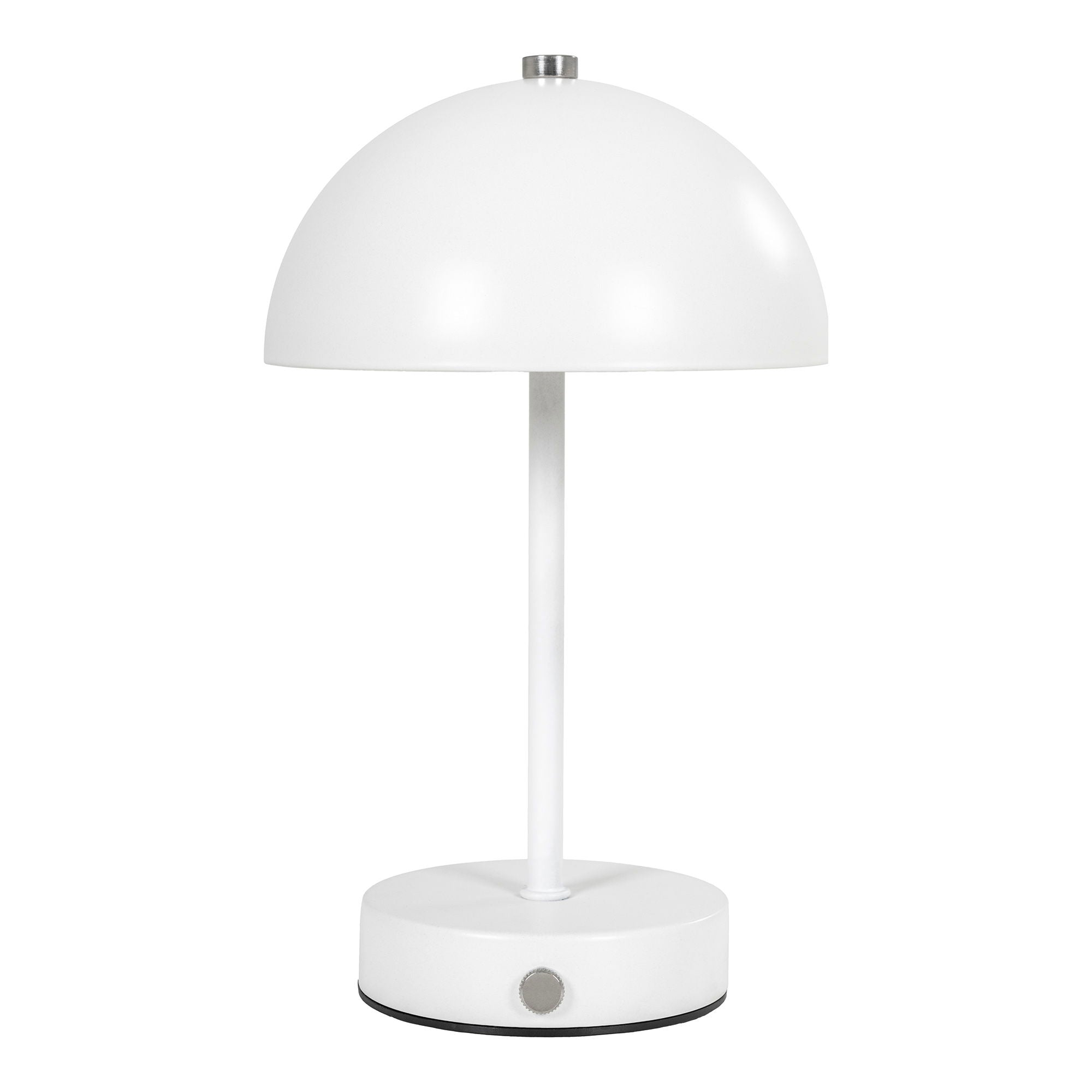 Holt Table Lamp - Table lamp, rechargeable, metal, white/steel