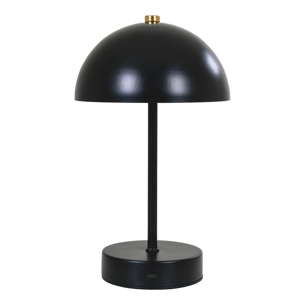 Holt Table Lamp - Table lamp, rechargeable, metal, black/brass