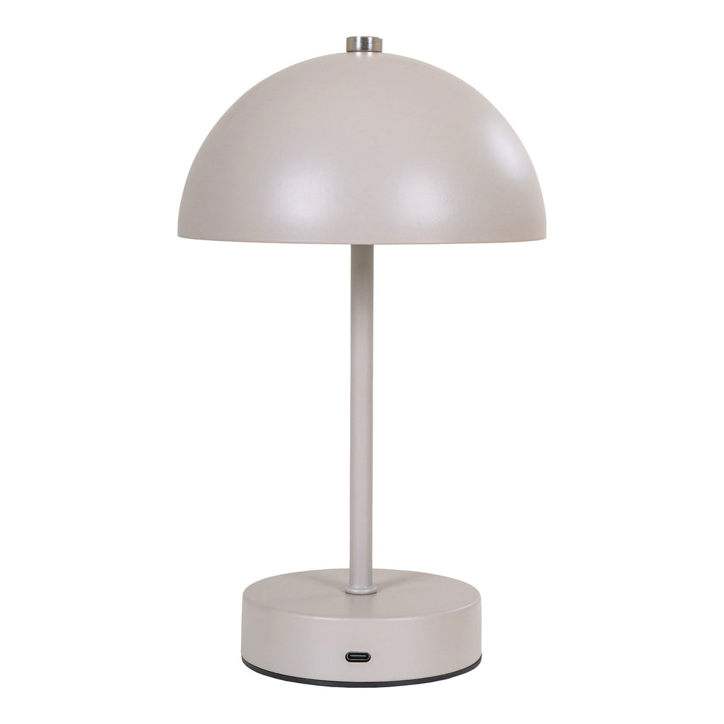 Holt Table Lamp - Table lamp, rechargeable, metal, sand/steel