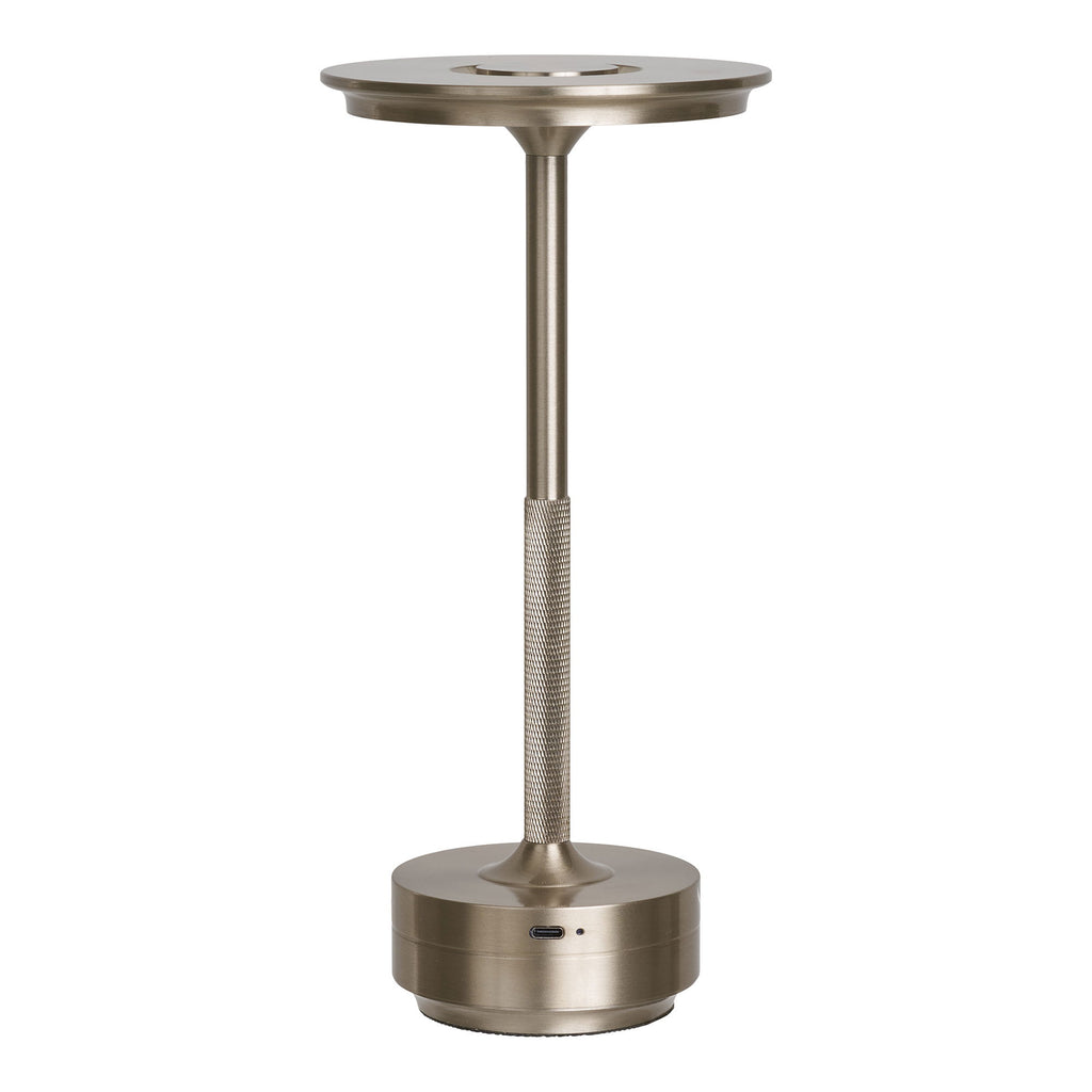 Lyneham Table Lamp  - Table lamp, rechargeable, metal, silver