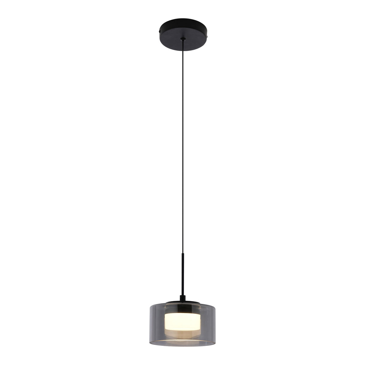 Cholet Pendant — Black / Clear