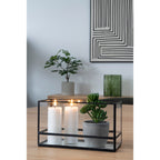Hurricane Candle Holder — Black