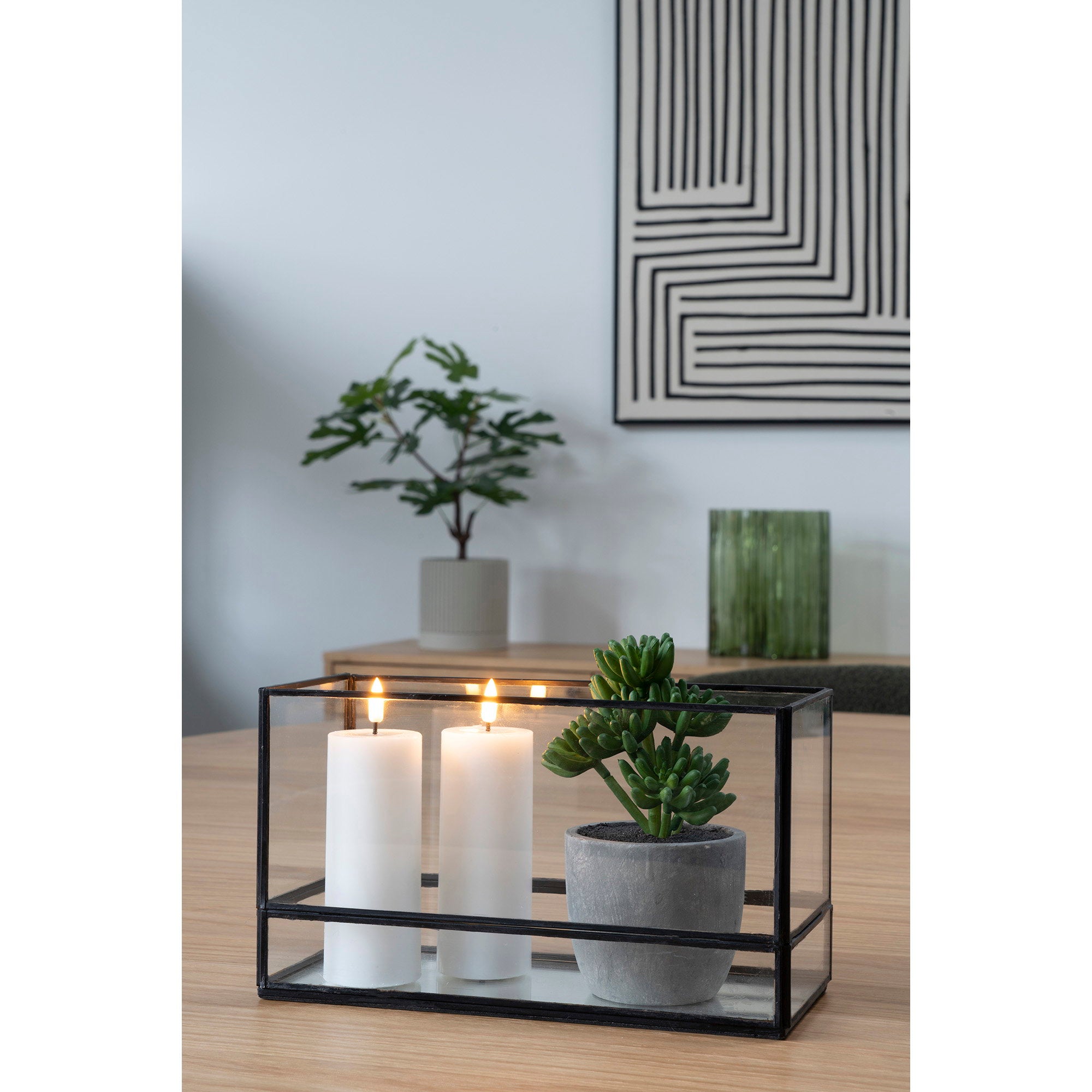 Hurricane Candle Holder — Black
