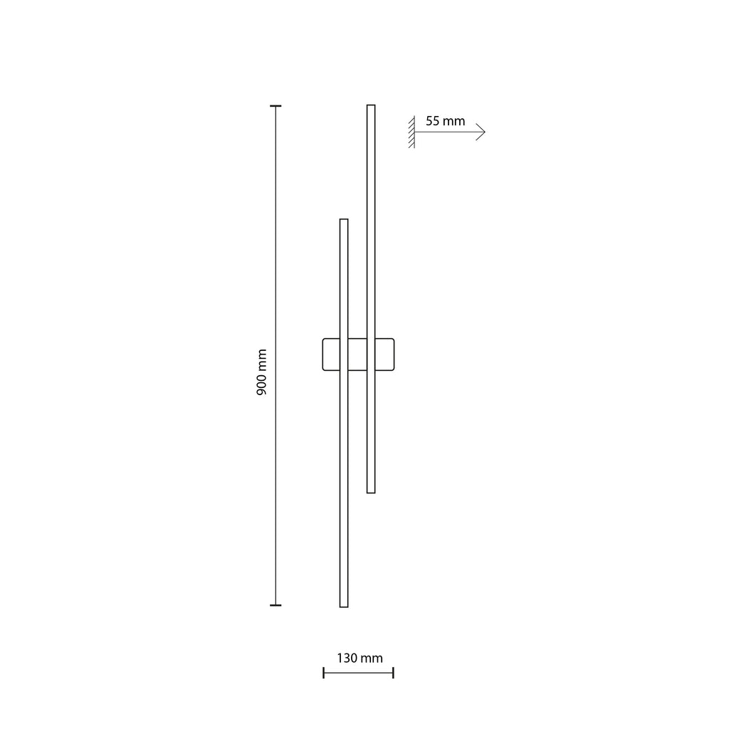 FLASH Wood Wall Sconce 2-Light – Modern LED