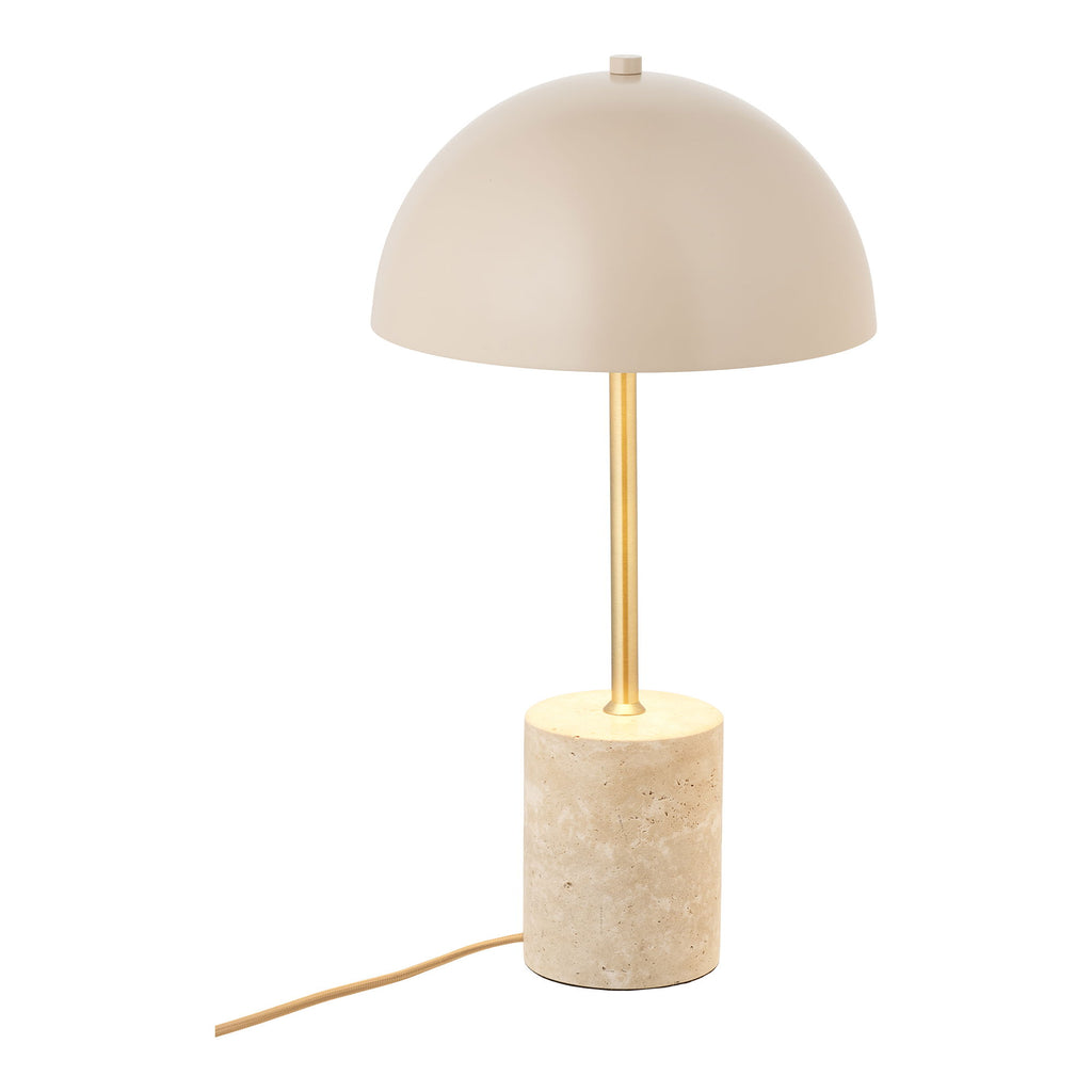 Sheffield Table Lamp - Table lamp, marble/metal, beige