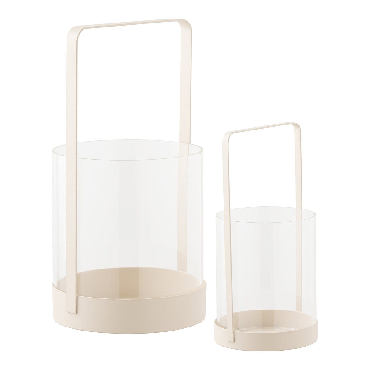 Hurricane Candle Holder — Beige