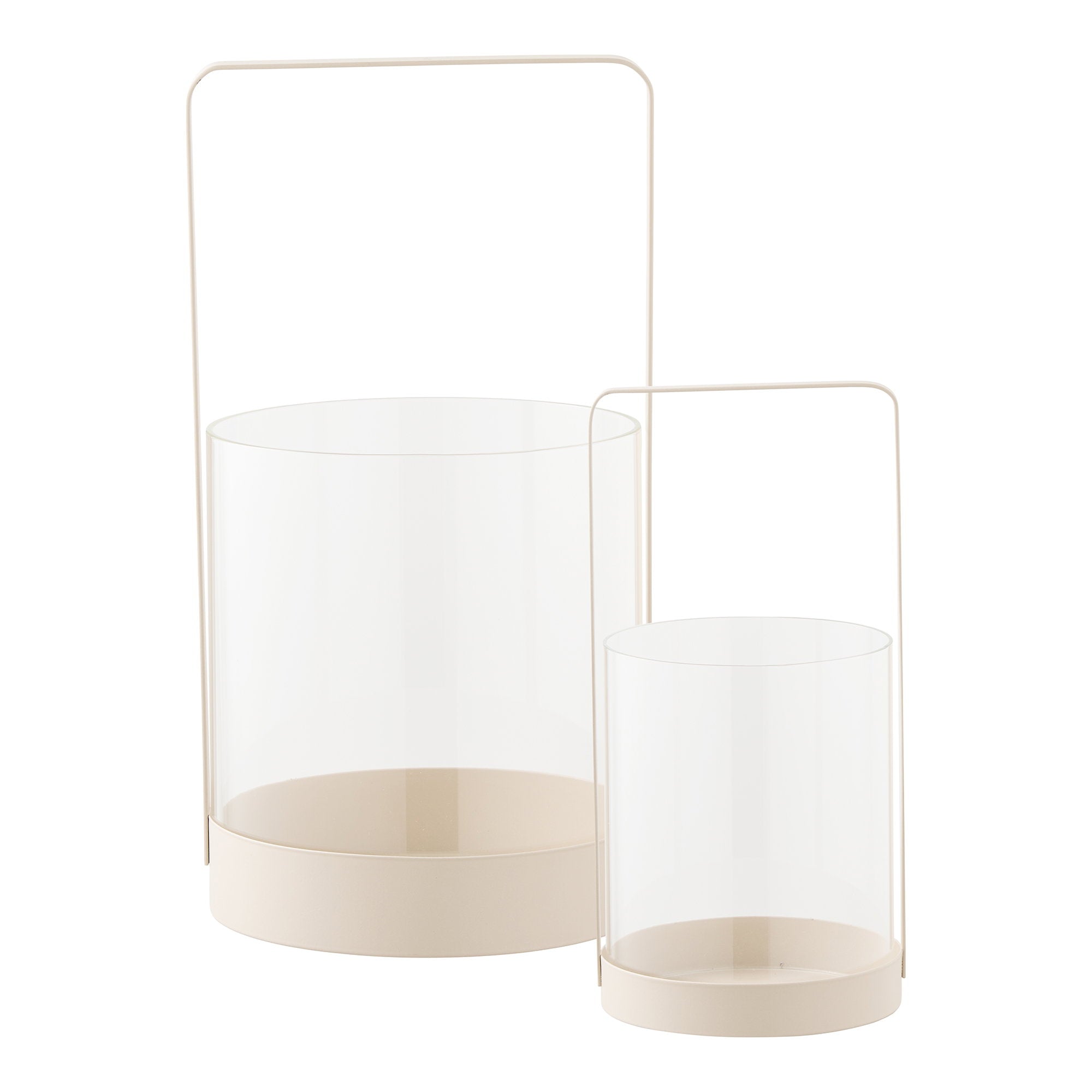 Hurricane Candle Holder — Beige