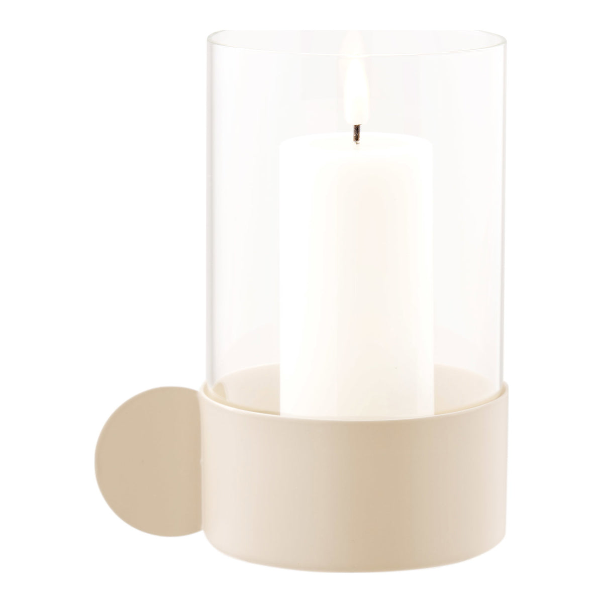Hurricane candle holder — Beige