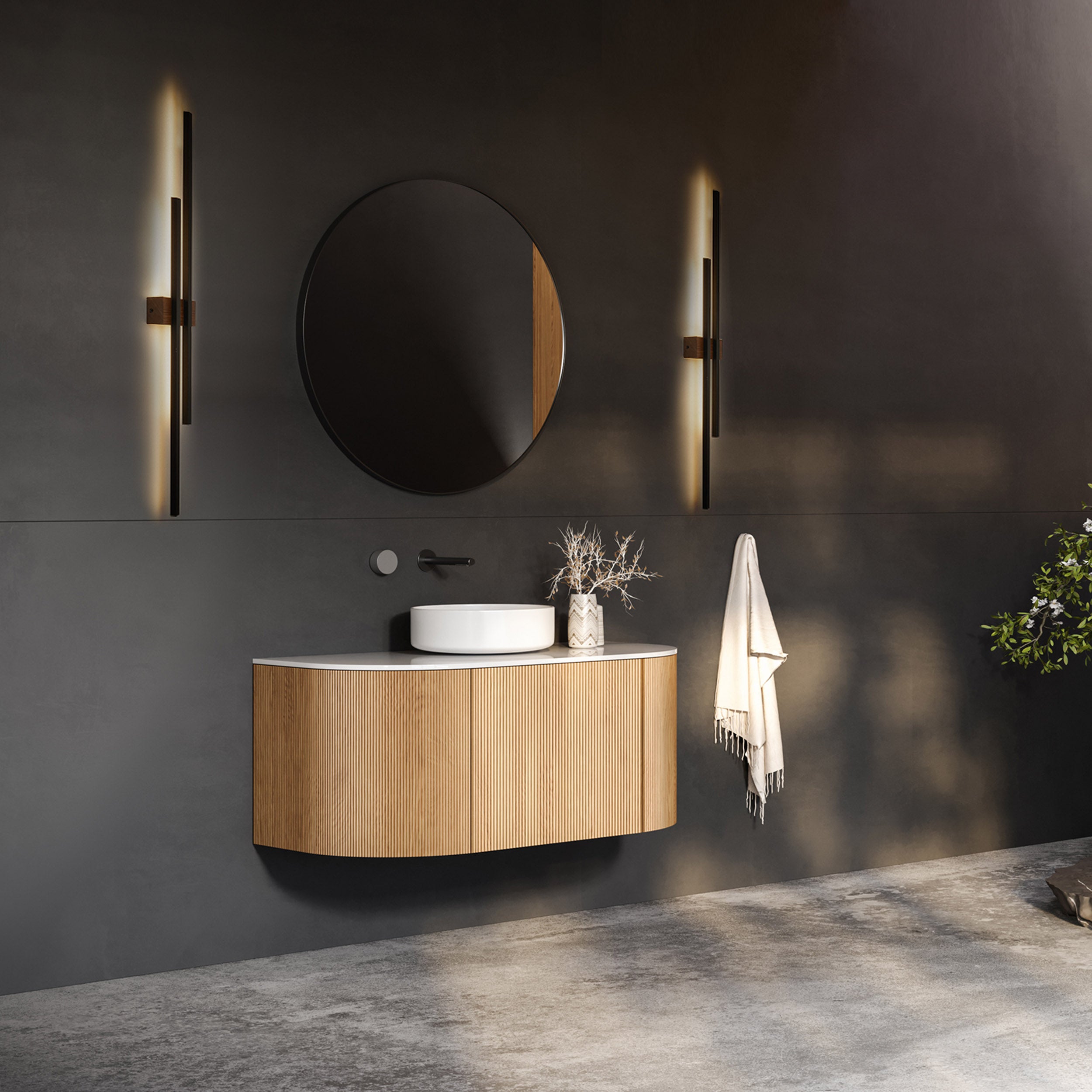 FLASH Wood Wall Sconce 2-Light – Modern LED