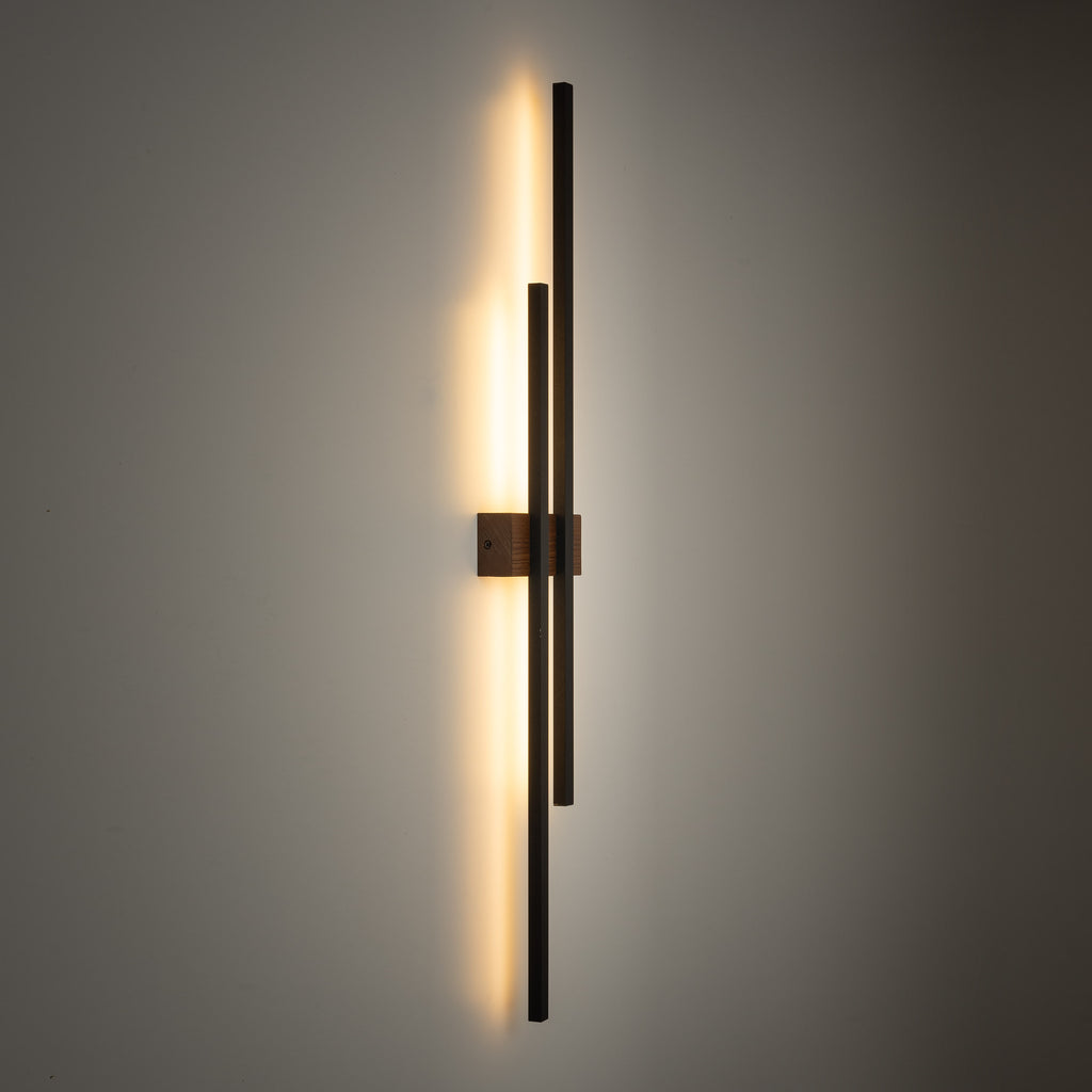 FLASH Wood Wall Sconce 2-Light – Modern LED