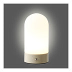 Ashford Table Lamp - Table lamp, rechargeable, metal/PE, beige/white