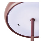 Margate Table Lamp - Table lamp, rechargeable, metal, bordeaux ø16 cm
