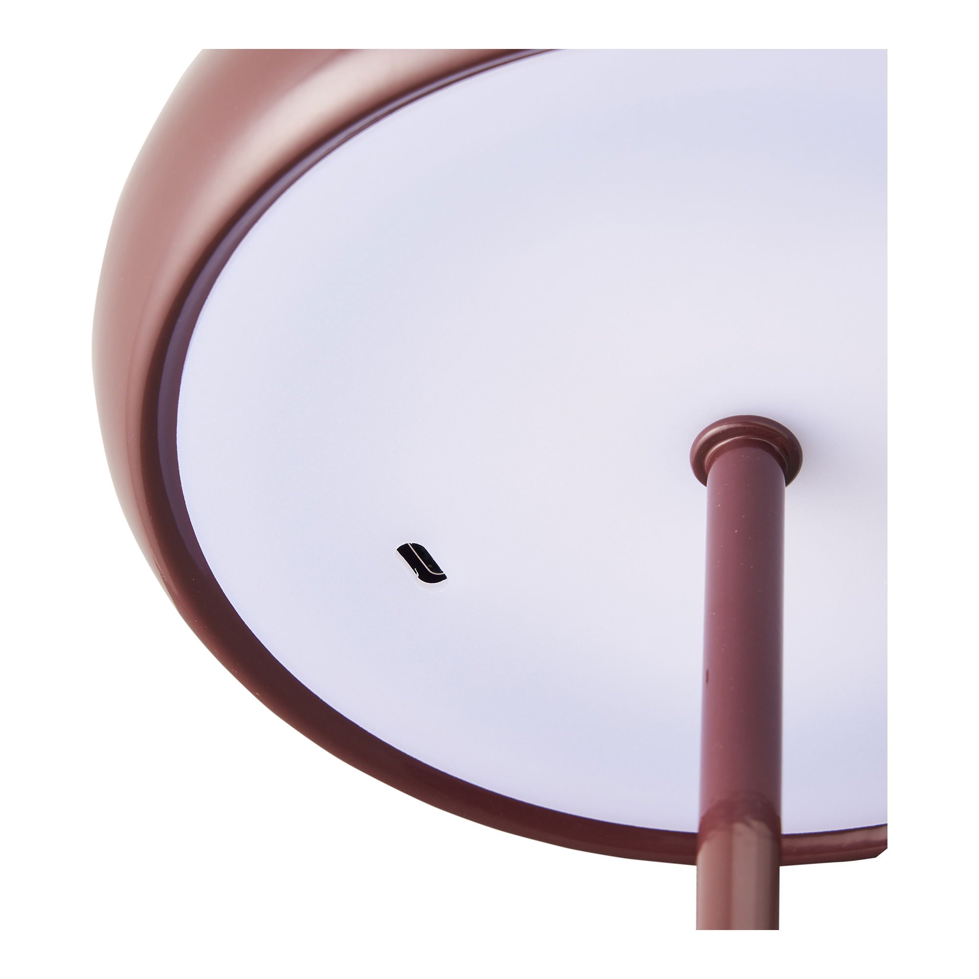 Margate Table Lamp - Table lamp, rechargeable, metal, bordeaux ø16 cm