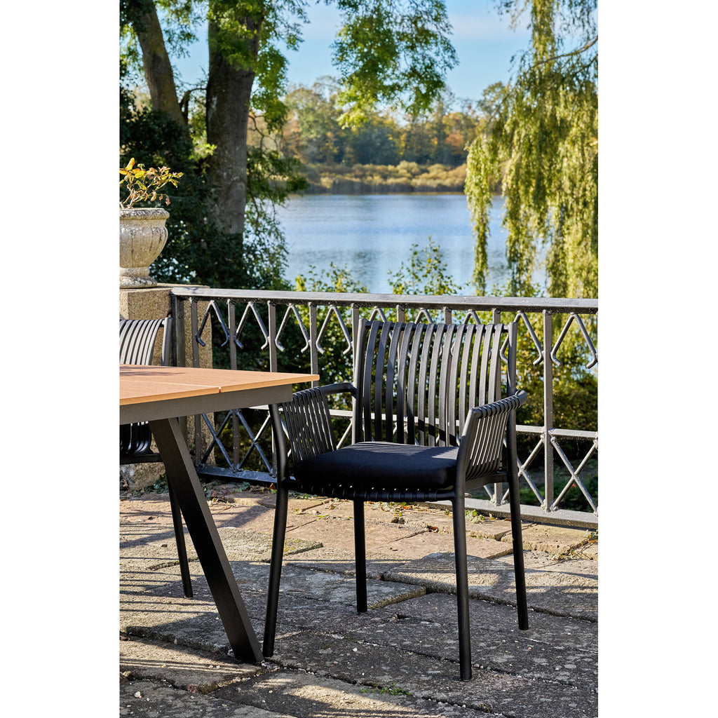 Tulsa Garden Chair — Black