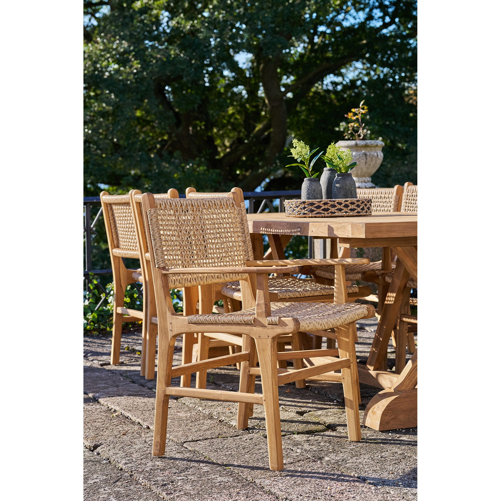 Derby Dining Chair with armrest — Natural
