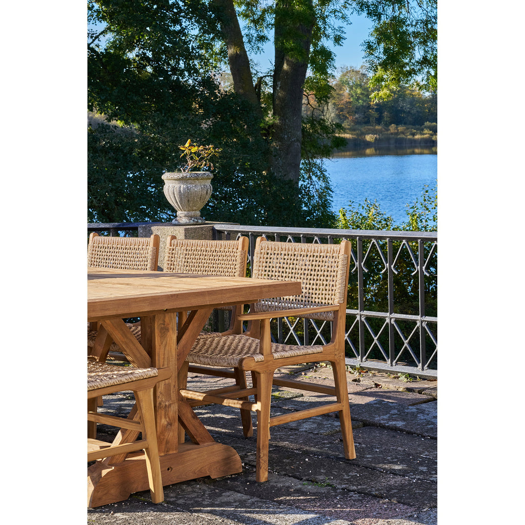 Derby Dining Chair with armrest — Natural