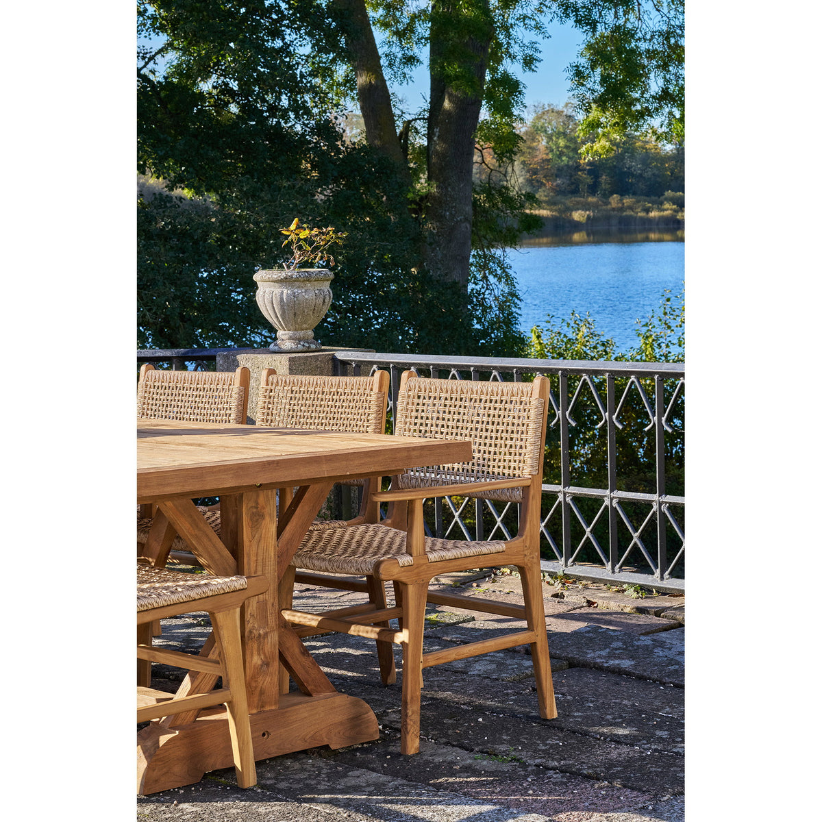 Derby Dining Chair with armrest — Natural