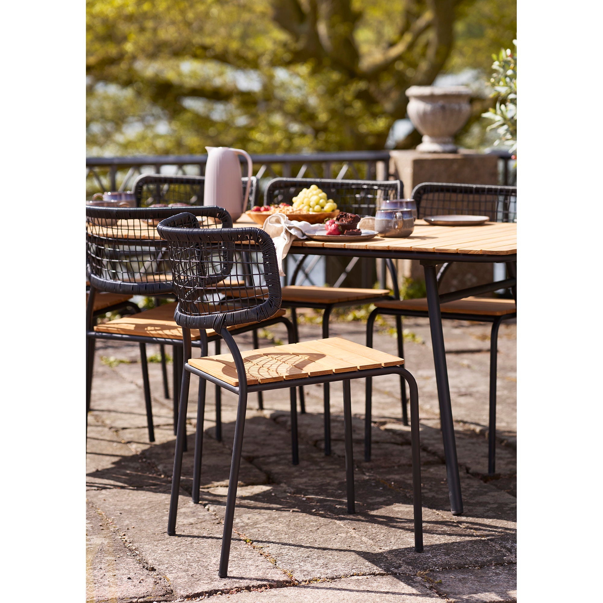 Nashville Dining Chair — Natural / Black