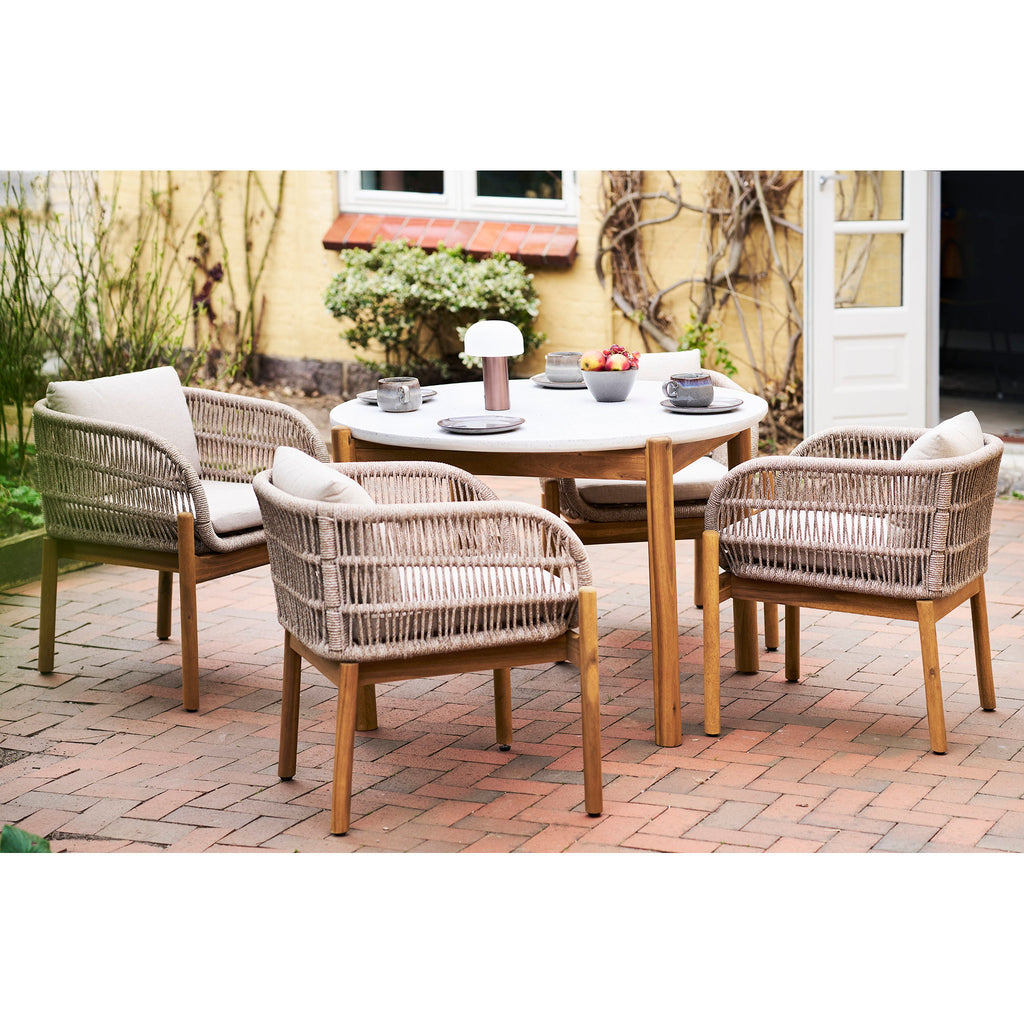 Terracina Dining Chair — Brown / Beige