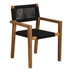 Anzio Dining Chair — Natural / Black