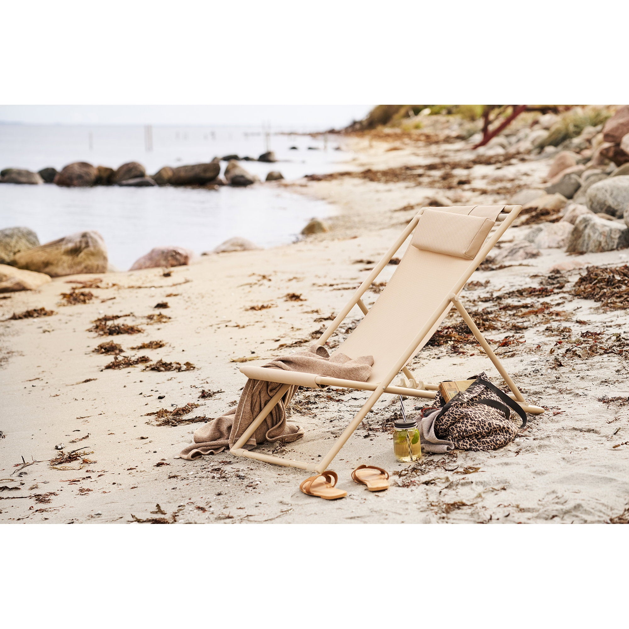 Curtis Beach Chair — Taupe