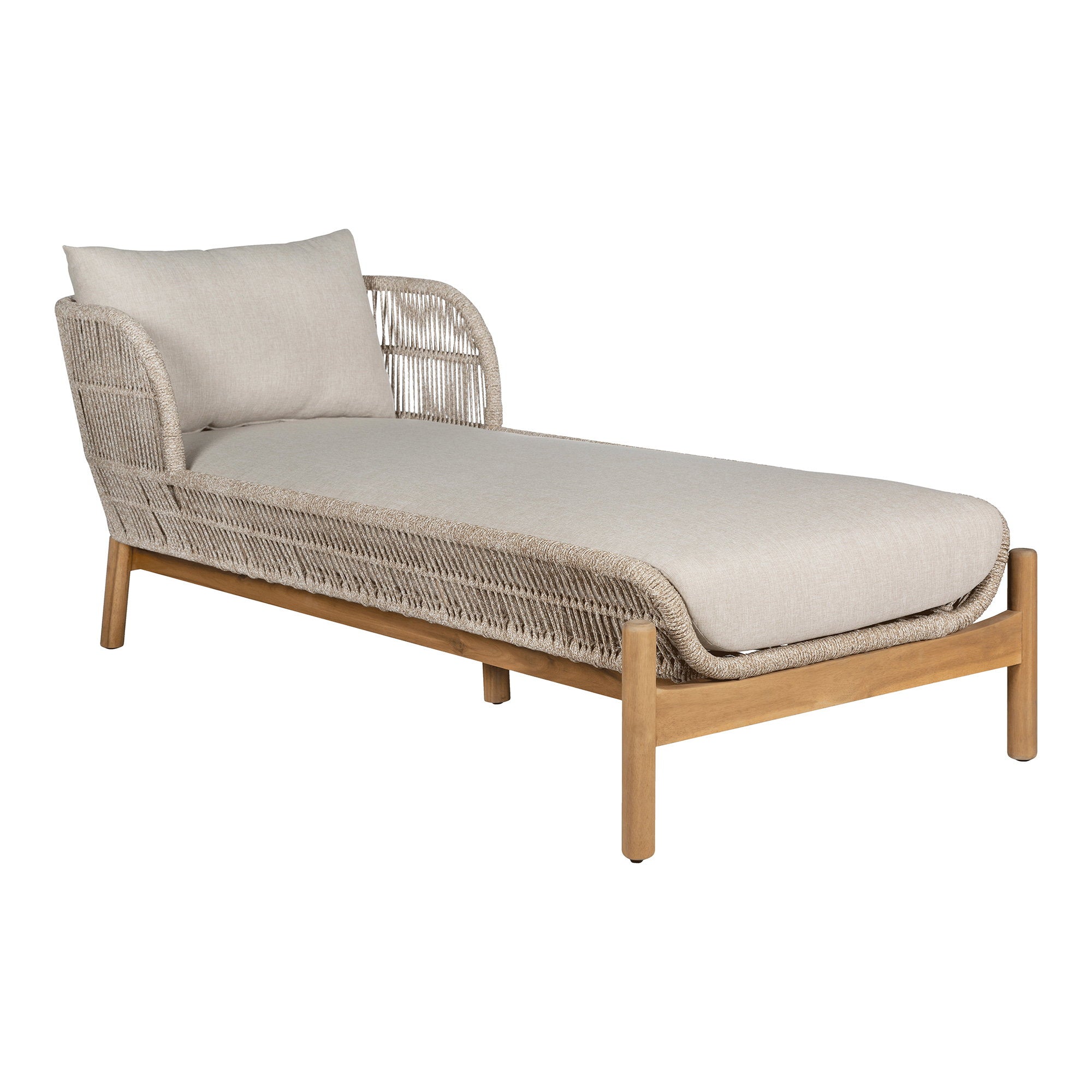 Terracina Sun Lounger — Brown / Beige