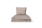 Washed Cotton Bedding Set - Breathable Bed Sheets - Taup