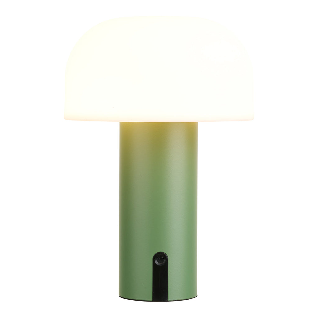 Soham LED Lamp — White / Green