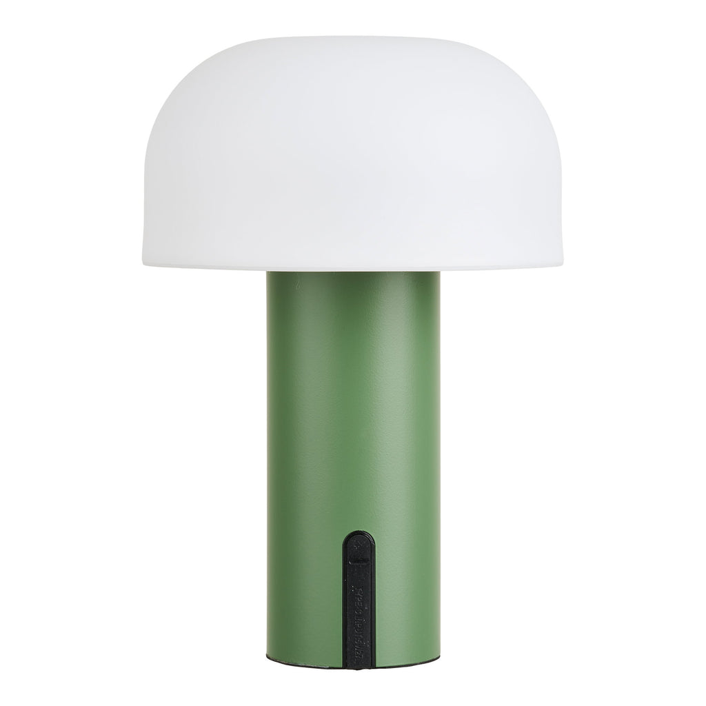 Soham LED Lamp — White / Green