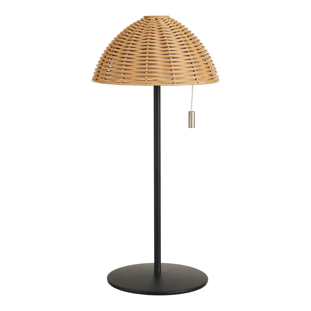 Wigan LED Table Lamp - Table lamp, metal, rechargeable, natural/black